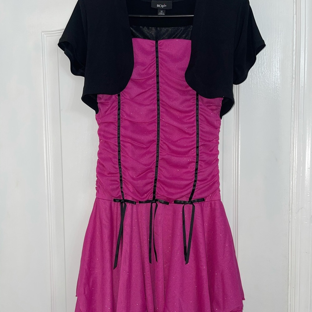 Pink glitter dress